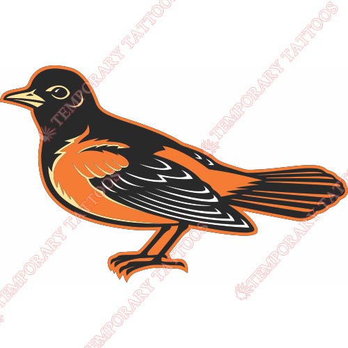 Baltimore Orioles Customize Temporary Tattoos Stickers NO.1433